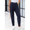 imagePRETTYGARDEN Womens High Waisted Pants Dressy Casual Ankle Length Work Office Trouser Slacks with PocketsNavy