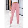imagePRETTYGARDEN Womens High Waisted Pants Dressy Casual Ankle Length Work Office Trouser Slacks with PocketsPink
