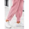 imagePRETTYGARDEN Womens High Waisted Pants Dressy Casual Ankle Length Work Office Trouser Slacks with PocketsPink