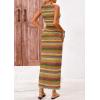 imagePRETTYGARDEN Womens Maxi Tank Spring Dress Sleeveless Crew Neck Striped Side Slit Casual Long Bodycon DressesGrass Green
