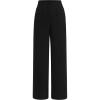 imagePRETTYGARDEN Womens Dressy Casual Dress Pants Straight Leg High Elastic Waisted Stretch Trouser SlacksBlack