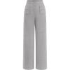 imagePRETTYGARDEN Womens Dressy Casual Dress Pants Straight Leg High Elastic Waisted Stretch Trouser SlacksGrey