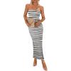 Wide Striped Black White