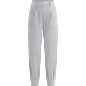 imagePRETTYGARDEN Womens High Waisted Pants Dressy Casual Ankle Length Work Office Trouser Slacks with PocketsGrey