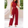 imagePRETTYGARDEN 2 Piece Sets for Women Summer Casual 2025 Spring Sleeveless Tank Ribbed Travel Vacation Lounge Wear OutfitsRed