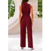 imagePRETTYGARDEN 2 Piece Sets for Women Summer Casual 2025 Spring Sleeveless Tank Ribbed Travel Vacation Lounge Wear OutfitsWine Red