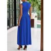 imagePRETTYGARDEN Womens 2 Piece Skirt Set 2025 Summer Ruched Tank Tops Ruffle Maxi Skirts Wedding Guest Matching OutfitsRoyal Blue