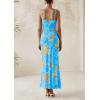 imagePRETTYGARDEN Womens Floral Bodycon Maxi Dress 2025 Summer Beach Sundress Sleeveless Spaghetti Strap Wedding Guest DressLight Blue Floral
