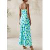 imagePRETTYGARDEN Womens Floral Bodycon Maxi Dress 2025 Summer Beach Sundress Sleeveless Spaghetti Strap Wedding Guest DressLight Green Daisy