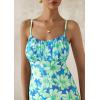 imagePRETTYGARDEN Womens Floral Bodycon Maxi Dress 2025 Summer Beach Sundress Sleeveless Spaghetti Strap Wedding Guest DressLight Green Daisy