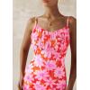 imagePRETTYGARDEN Womens Floral Bodycon Maxi Dress 2025 Summer Beach Sundress Sleeveless Spaghetti Strap Wedding Guest DressPink Daisy