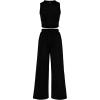 imagePRETTYGARDEN 2 Piece Sets for Women Summer Casual 2025 Spring Sleeveless Tank Ribbed Travel Vacation Lounge Wear OutfitsBlack