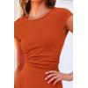 imagePRETTYGARDEN Two Piece Skirt Set for Women 2025 Summer Spring Dressy Casual Knit Travel Vacation Matching Lounge OutfitsOrange