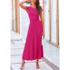 imagePRETTYGARDEN Two Piece Skirt Set for Women 2025 Summer Spring Dressy Casual Knit Travel Vacation Matching Lounge OutfitsRose Red