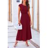 imagePRETTYGARDEN Two Piece Skirt Set for Women 2025 Summer Spring Dressy Casual Knit Travel Vacation Matching Lounge OutfitsWine Red