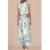 imagePRETTYGARDEN Womens 2025 Summer Satin Dress Elegant Sleeveless Mock Neck Cocktail Party Maxi DressesPrint Multicolored