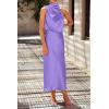 imagePRETTYGARDEN Womens 2025 Summer Satin Dress Elegant Sleeveless Mock Neck Cocktail Party Maxi DressesPurple