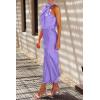 imagePRETTYGARDEN Womens 2025 Summer Satin Dress Elegant Sleeveless Mock Neck Cocktail Party Maxi DressesPurple