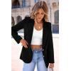 imagePRETTYGARDEN Womens Spring Fall Business Casual Blazers Long Sleeve Notch Lapel Trendy Work Office Blazer Jackets OuterwearBlack