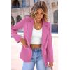 imagePRETTYGARDEN Womens Spring Fall Business Casual Blazers Long Sleeve Notch Lapel Trendy Work Office Blazer Jackets OuterwearPink