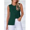 imagePRETTYGARDEN Sweater Vest Women 2025 Spring Summer Casual Lightweight Knit Sleeveless Button Down Tank Tops Trendy ClothesDark Green