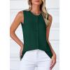 imagePRETTYGARDEN Sweater Vest Women 2025 Spring Summer Casual Lightweight Knit Sleeveless Button Down Tank Tops Trendy ClothesDark Green
