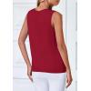 imagePRETTYGARDEN Sweater Vest Women 2025 Spring Summer Casual Lightweight Knit Sleeveless Button Down Tank Tops Trendy ClothesWine Red
