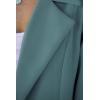 imagePRETTYGARDEN Womens 2025 Spring Fall Long Blazer Jackets Long Sleeve Lapel Pockets Loose Fit Work Casual Blazers OuterwearBlue Green