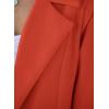 imagePRETTYGARDEN Womens 2025 Spring Fall Long Blazer Jackets Long Sleeve Lapel Pockets Loose Fit Work Casual Blazers OuterwearOrange Red