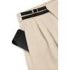 imagePRETTYGARDEN Womens Wide Leg Pants Dressy High Waisted Business Casual Work Office Suit Palazzo Pant TrousersBeige