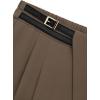 imagePRETTYGARDEN Womens Wide Leg Pants Dressy High Waisted Business Casual Work Office Suit Palazzo Pant TrousersBrown