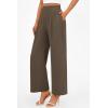 imagePRETTYGARDEN Womens Wide Leg Pants Dressy High Waisted Business Casual Work Office Suit Palazzo Pant TrousersBrown