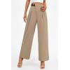 imagePRETTYGARDEN Womens Wide Leg Pants Dressy High Waisted Business Casual Work Office Suit Palazzo Pant TrousersCamel