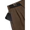 imagePRETTYGARDEN Womens Wide Leg Pants Dressy High Waisted Business Casual Work Office Suit Palazzo Pant TrousersCoffee