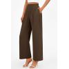 imagePRETTYGARDEN Womens Wide Leg Pants Dressy High Waisted Business Casual Work Office Suit Palazzo Pant TrousersCoffee