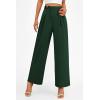 imagePRETTYGARDEN Womens Wide Leg Pants Dressy High Waisted Business Casual Work Office Suit Palazzo Pant TrousersDark Green