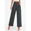 imagePRETTYGARDEN Womens Wide Leg Pants Dressy High Waisted Business Casual Work Office Suit Palazzo Pant TrousersDark Grey