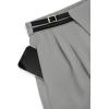 imagePRETTYGARDEN Womens Wide Leg Pants Dressy High Waisted Business Casual Work Office Suit Palazzo Pant TrousersGrey