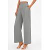imagePRETTYGARDEN Womens Wide Leg Pants Dressy High Waisted Business Casual Work Office Suit Palazzo Pant TrousersGrey