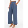 imagePRETTYGARDEN Womens Wide Leg Pants Dressy High Waisted Business Casual Work Office Suit Palazzo Pant TrousersGrey Blue