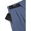 imagePRETTYGARDEN Womens Wide Leg Pants Dressy High Waisted Business Casual Work Office Suit Palazzo Pant TrousersGrey Blue