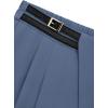 imagePRETTYGARDEN Womens Wide Leg Pants Dressy High Waisted Business Casual Work Office Suit Palazzo Pant TrousersGrey Blue