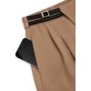 imagePRETTYGARDEN Womens Wide Leg Pants Dressy High Waisted Business Casual Work Office Suit Palazzo Pant TrousersKhaki