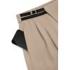 imagePRETTYGARDEN Womens Wide Leg Pants Dressy High Waisted Business Casual Work Office Suit Palazzo Pant TrousersLight Khaki