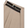 imagePRETTYGARDEN Womens Wide Leg Pants Dressy High Waisted Business Casual Work Office Suit Palazzo Pant TrousersLight Khaki
