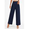 imagePRETTYGARDEN Womens Wide Leg Pants Dressy High Waisted Business Casual Work Office Suit Palazzo Pant TrousersNavy
