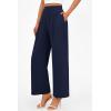 imagePRETTYGARDEN Womens Wide Leg Pants Dressy High Waisted Business Casual Work Office Suit Palazzo Pant TrousersNavy