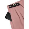 imagePRETTYGARDEN Womens Wide Leg Pants Dressy High Waisted Business Casual Work Office Suit Palazzo Pant TrousersPink
