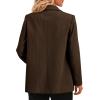 imagePRETTYGARDEN Womens Winter Corduroy Blazers Jackets Dressy Casual Ribbed Long Sleeve Lapel Fashion Work Business OuterwearCoffee