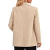 imagePRETTYGARDEN Womens Winter Corduroy Blazers Jackets Dressy Casual Ribbed Long Sleeve Lapel Fashion Work Business OuterwearLight Khaki